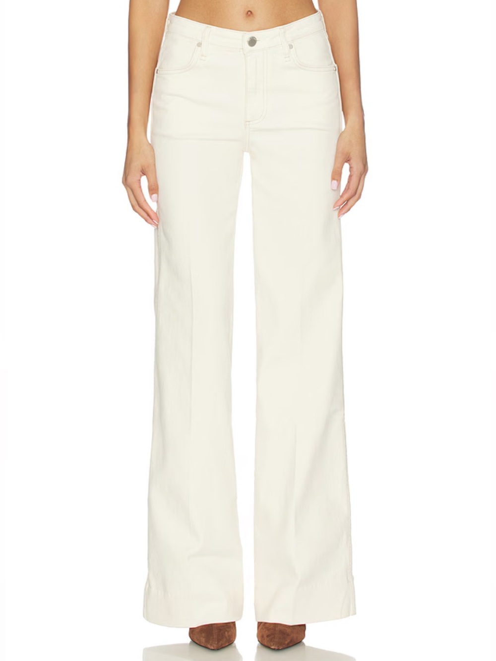 rag & bone Ruby Flare Trouser Pants in Ecru Size 25 - Picture 2 of 8